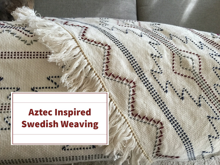 Aztec Inspired Swedish Weave Afghan